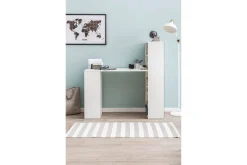 Shuping Skrivebord 120 cm med Oppbevaringshyller