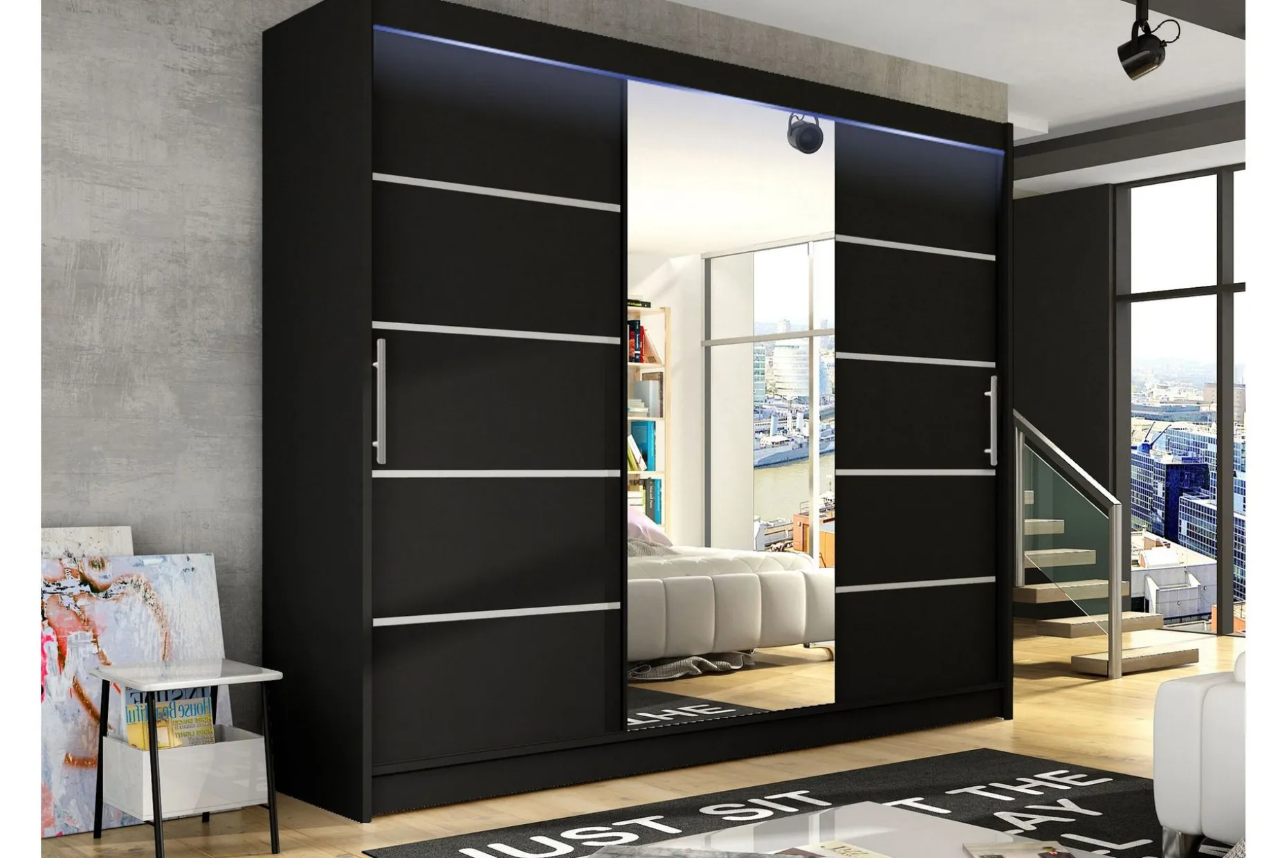 Sia Garderobe med Speil 250x215 cm