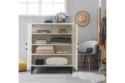 Sia Highboard 95x111 cm Hvit/Brun/Lilla/Gul