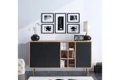 Sidobord Ek|Svart