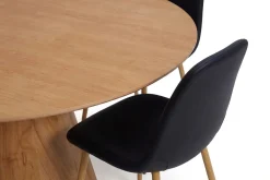 Siena spisegruppe rund 130 cm eik med 6 Nibe spisestoler