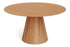Siena spisegruppe rund 150 cm eik med 6 Nibe spisestoler