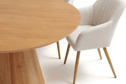Siena spisegruppe rund 110 cm eik med 4 Filippa spisestoler