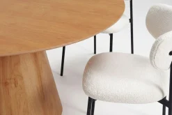 Siena spisegruppe rund 150 cm eik med 6 Lucy spisestoler