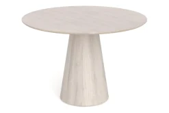 Siena spisegruppe rund 110 cm hvitlasert med 4 Build spisestoler