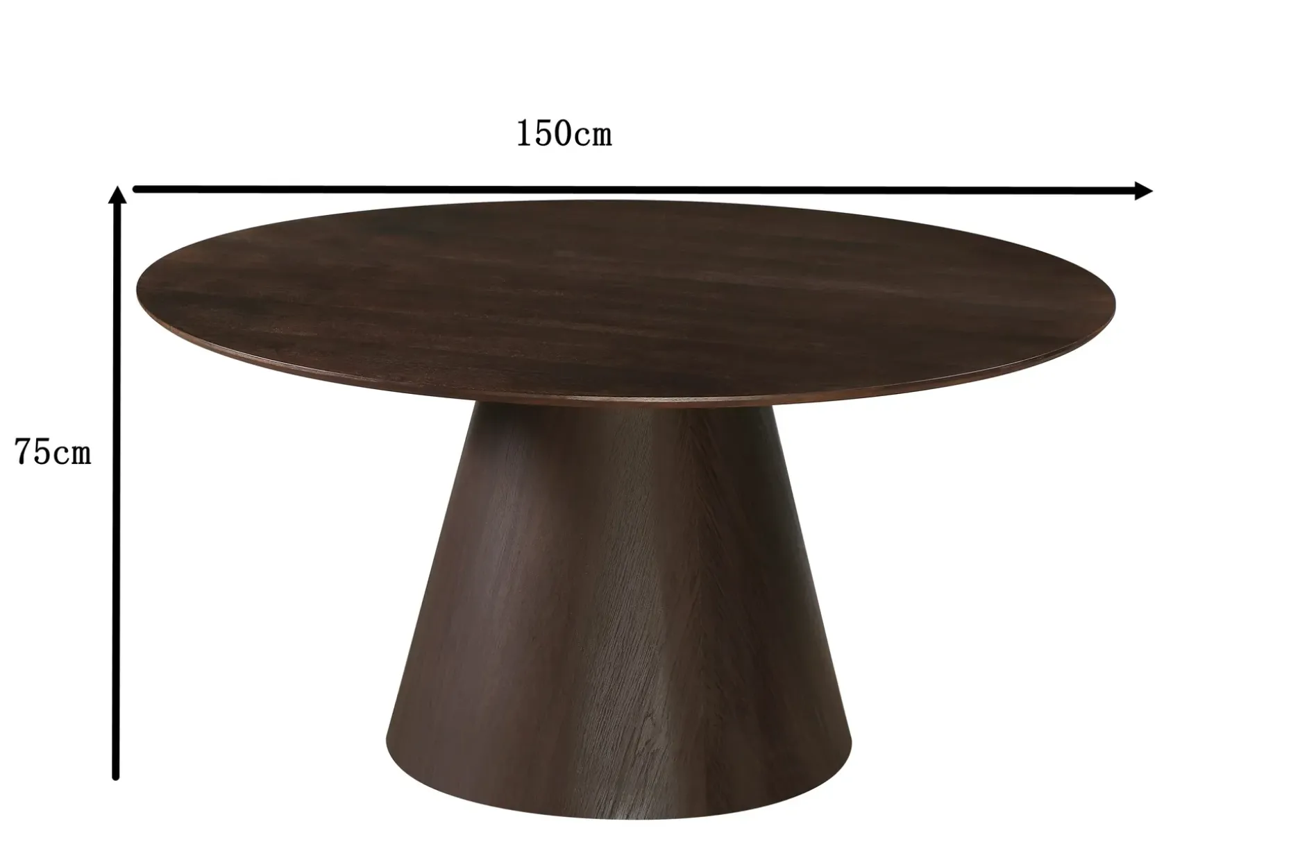 Siena Stort Spisebord Rundt 150 cm Finer