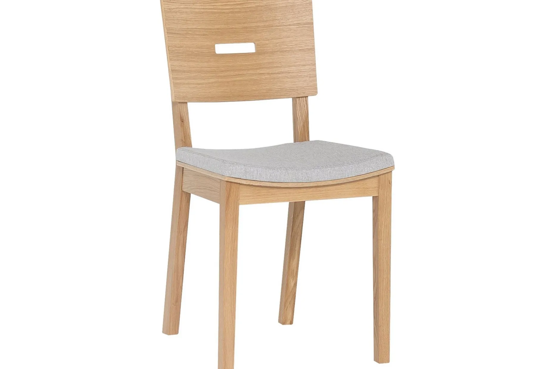 SIMPLE Stol Tre / Natur / Grå