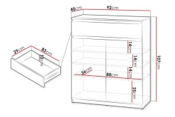Simply Kommode 92 cm