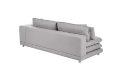 2-sitssoffa Beliani Heden Beige/ljust trä Grey||Light colored wood