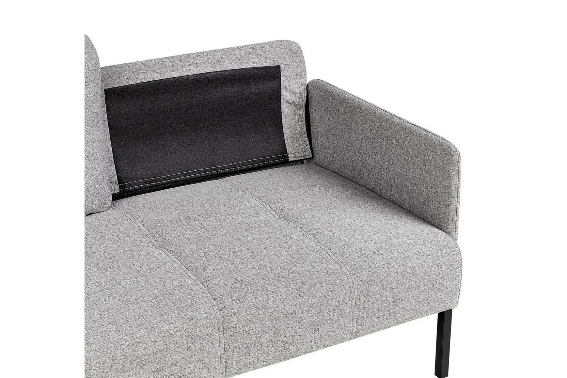 2-sitssoffa Beliani Lahti Beige, svart Light grey||Black