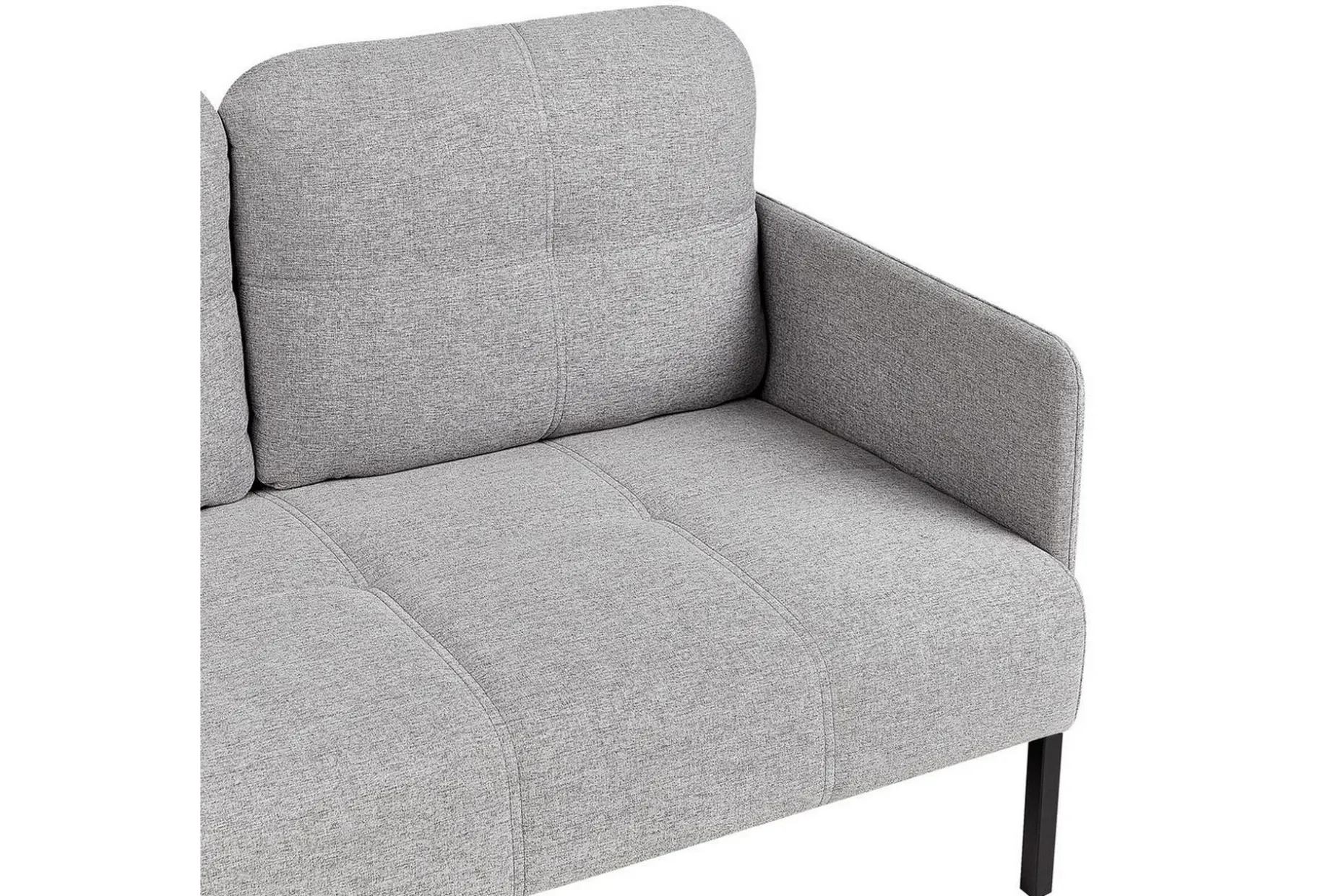 2-sitssoffa Beliani Lahti Beige, svart Light grey||Black