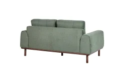 2-sitssoffa Beliani Laurila Beige, mörkt trä Green||Dark colored wood
