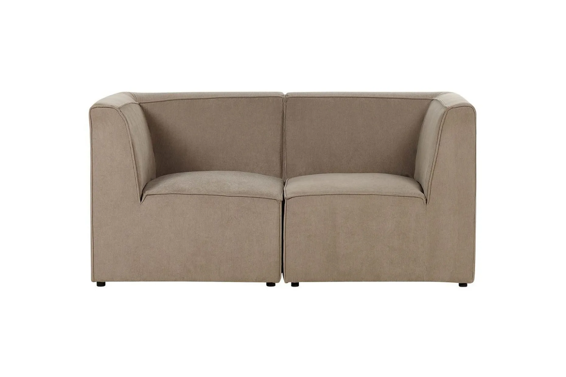 2-sitssoffa Beliani Lemvig Beige Taupe