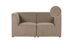 2-sitssoffa Beliani Lemvig Beige Taupe
