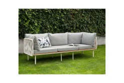 3-sitssoffa Beliani Senise Grey||White||Light wood