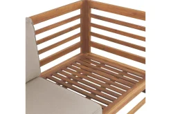 3-sitssoffa Beliani Trani Ljus trä/grått/beige, Ja Light wood||Grey||Beige