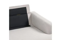2-sitssoffa Beliani Tuve Beige, ljust trä, Bouclé Beige||Light colored wood VALUE_MISSING_2