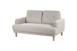 2-sitssoffa Beliani Tuve Beige, ljust trä, Bouclé Beige||Light colored wood VALUE_MISSING_2