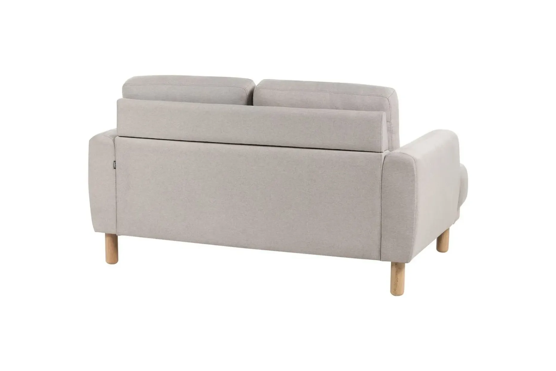 2-sitssoffa Beliani Tuve Beige, ljust trä, Bouclé Beige||Light colored wood VALUE_MISSING_2