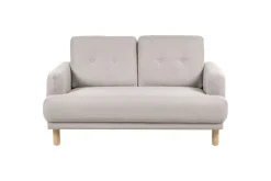 2-sitssoffa Beliani Tuve Beige, ljust trä, Bouclé Beige||Light colored wood VALUE_MISSING_2