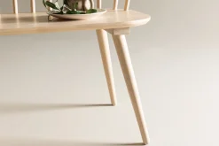 Sittebenk med ryggstøtte Venture Home Bobby sittebenk 120 cm Whitewash Hvitvasket