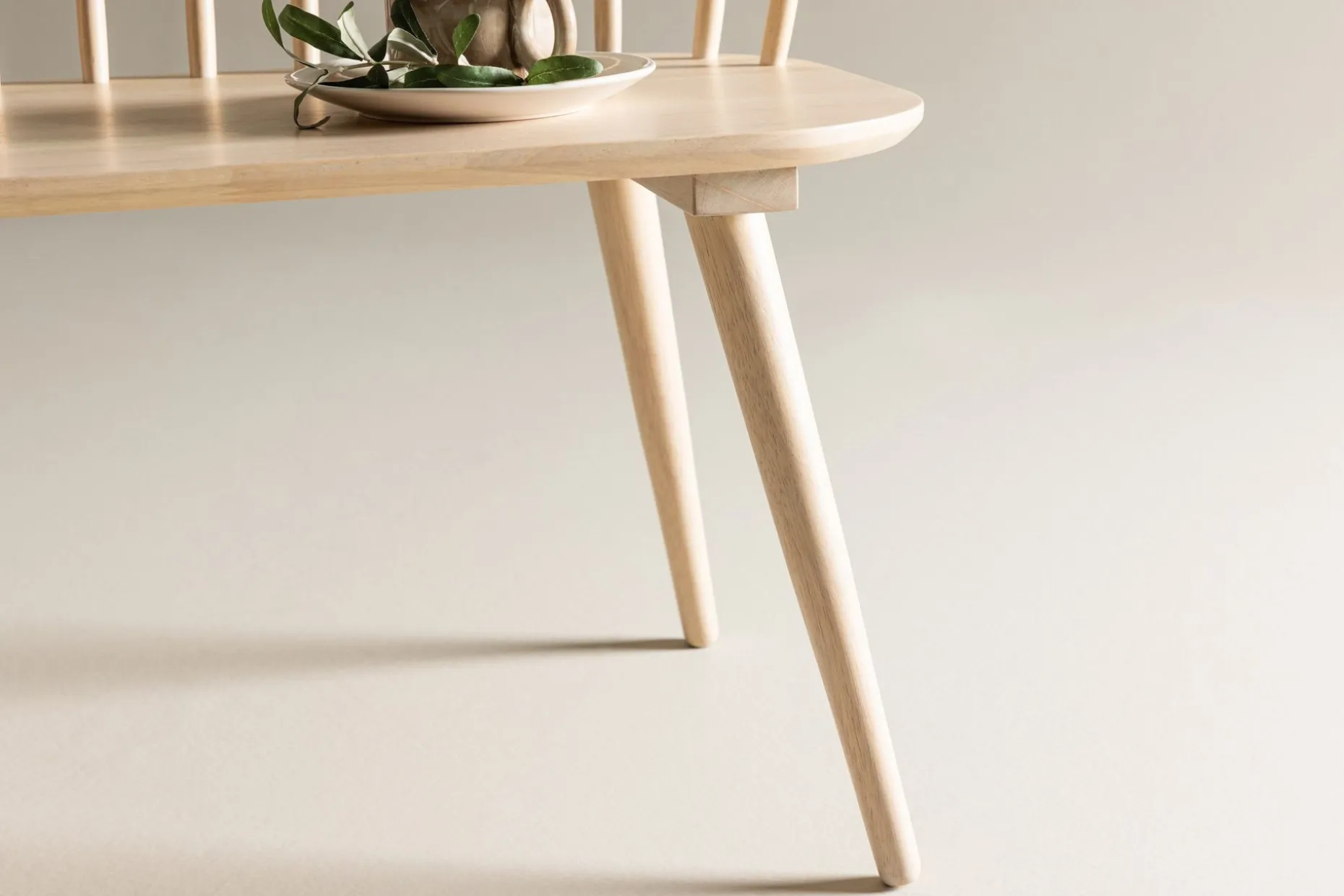 Sittebenk med ryggstøtte Venture Home Bobby sittebenk 120 cm Whitewash Hvitvasket