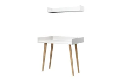 Skaberg Skrivebord 90 cm med Oppbevaring Vegghylle