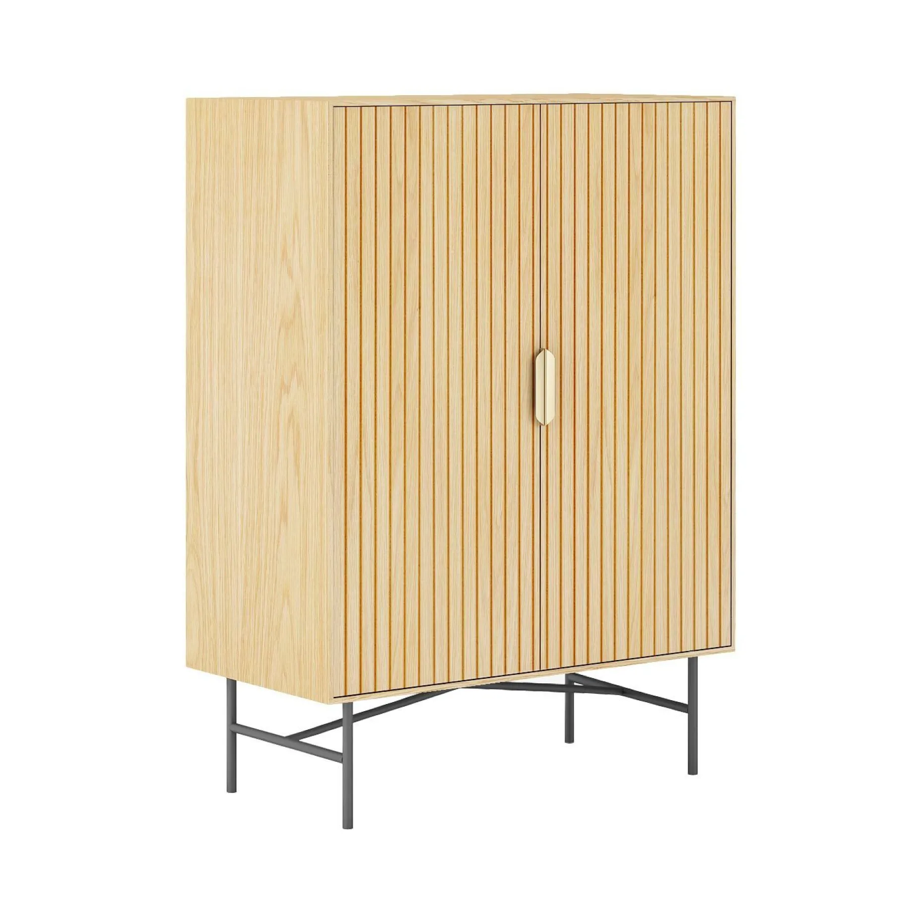 Skap HOME4YOU Bassel 80x40x110 cm 3D melamin