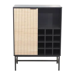 Skap HOME4YOU Helve med vinreol 80x40x110 cm melamin
