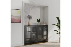 Skap Luna 80x40x102 cm, Svart