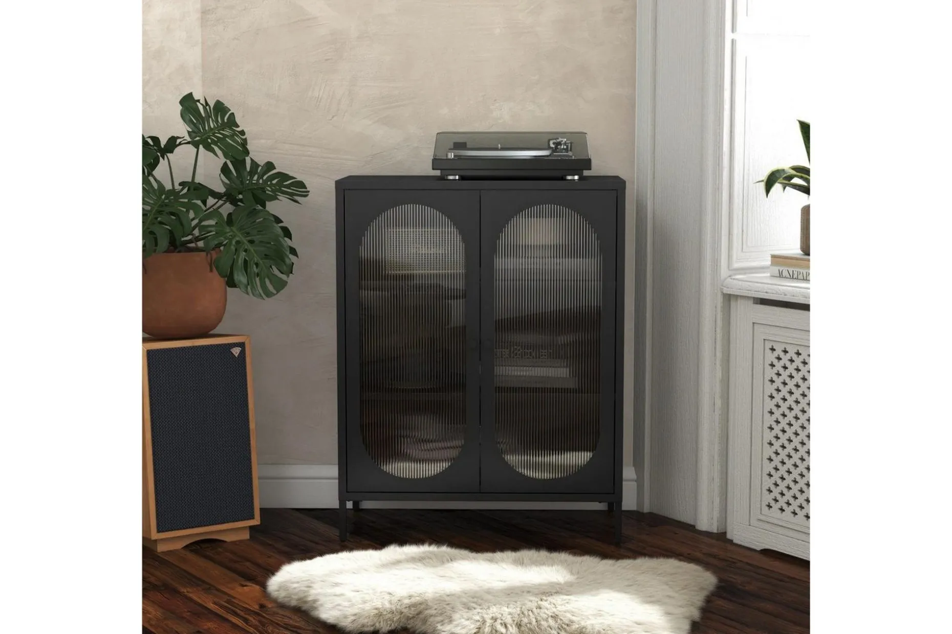 Skap Luna 80x40x102 cm, Svart