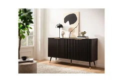 Skjenk Wohnling Foliert sponplate eikelook 150 cm 4 dører Moderne