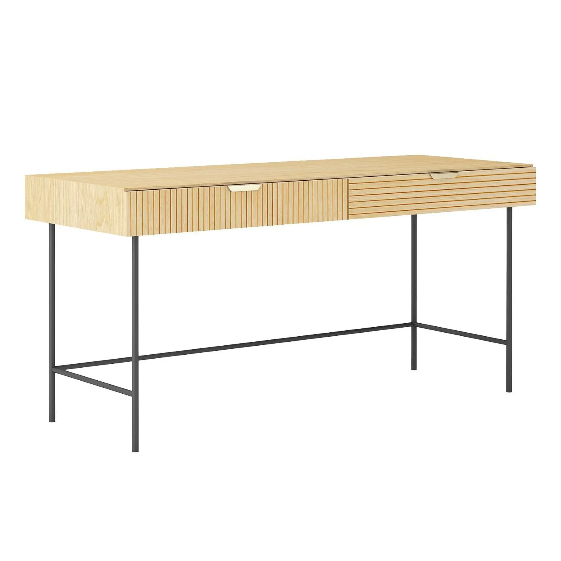 Skrivebord HOME4YOU Bassel 120x60x75 cm 3D melamin