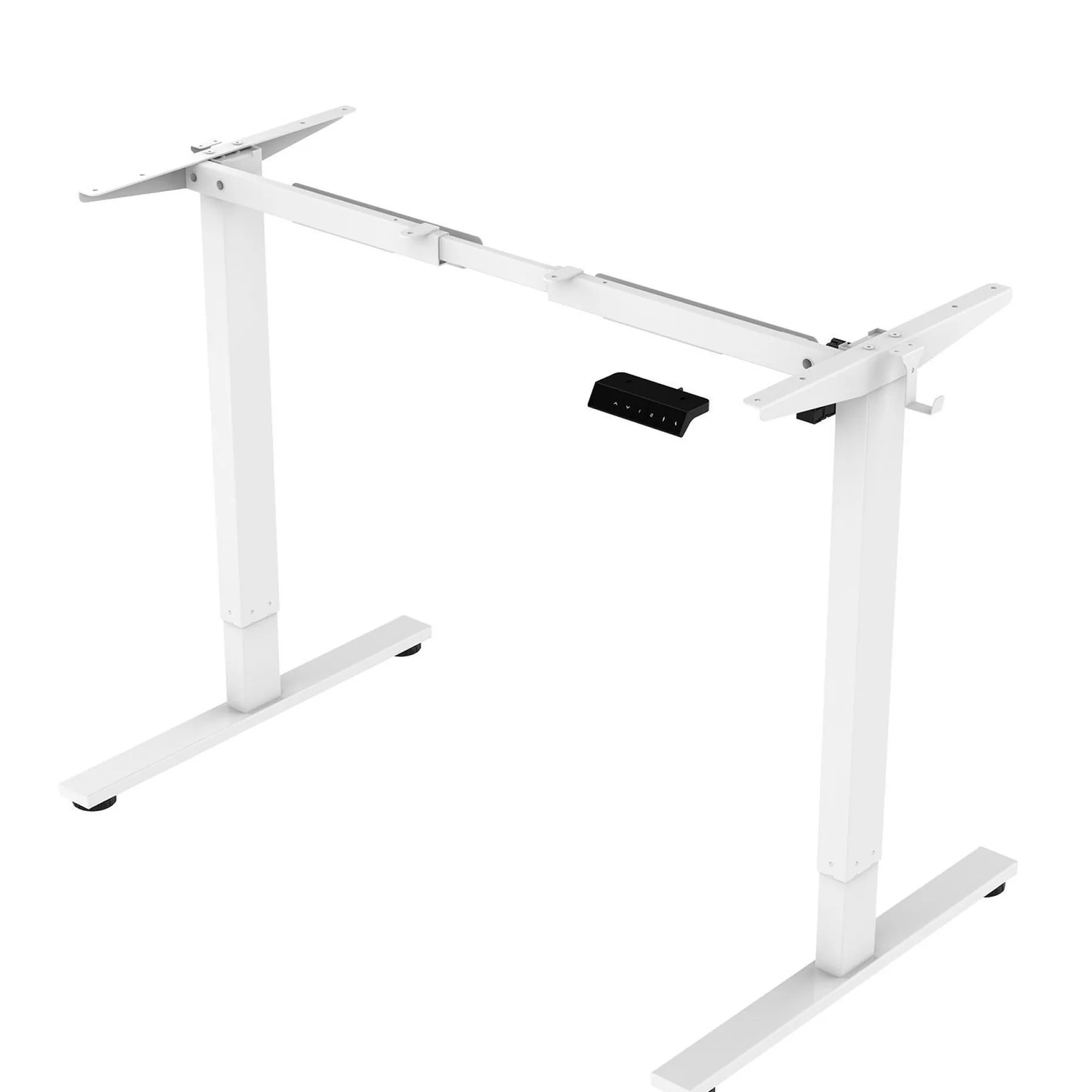 Skrivebord HOME4YOU Ergo Fit med 1 motor 120x60x71,5-116 cm Eik/hvit
