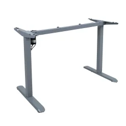 Skrivebord HOME4YOU Ergo Light med 1 motor 120x60x73-118 cm Eik/sølvgrå