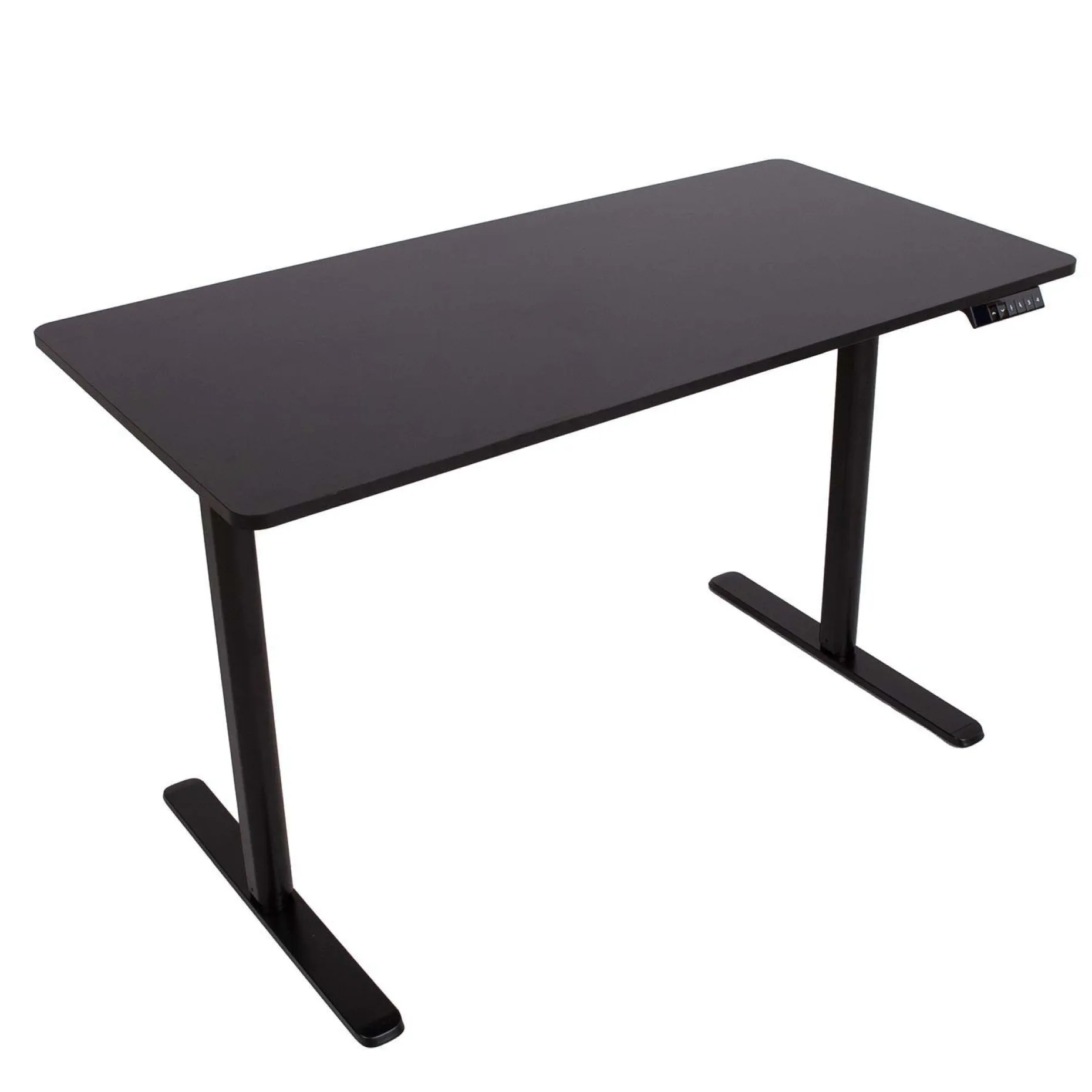 Skrivebord HOME4YOU Ergo Light med 1 motor 120x60x72,5–117,5 cm Svart