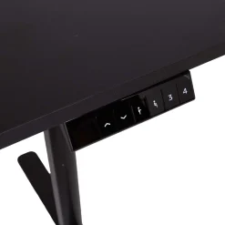 Skrivebord HOME4YOU Ergo Light med 1 motor 120x60x72,5–117,5 cm Svart