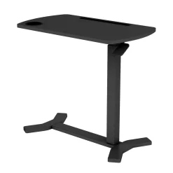 Skrivebord HOME4YOU Ergo med ett ben 70x40x67,5-106 cm manuell, svart