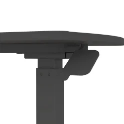 Skrivebord HOME4YOU Ergo med ett ben 70x40x67,5-106 cm manuell, svart