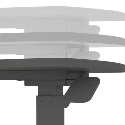 Skrivebord HOME4YOU Ergo med ett ben 70x40x67,5-106 cm manuell, svart