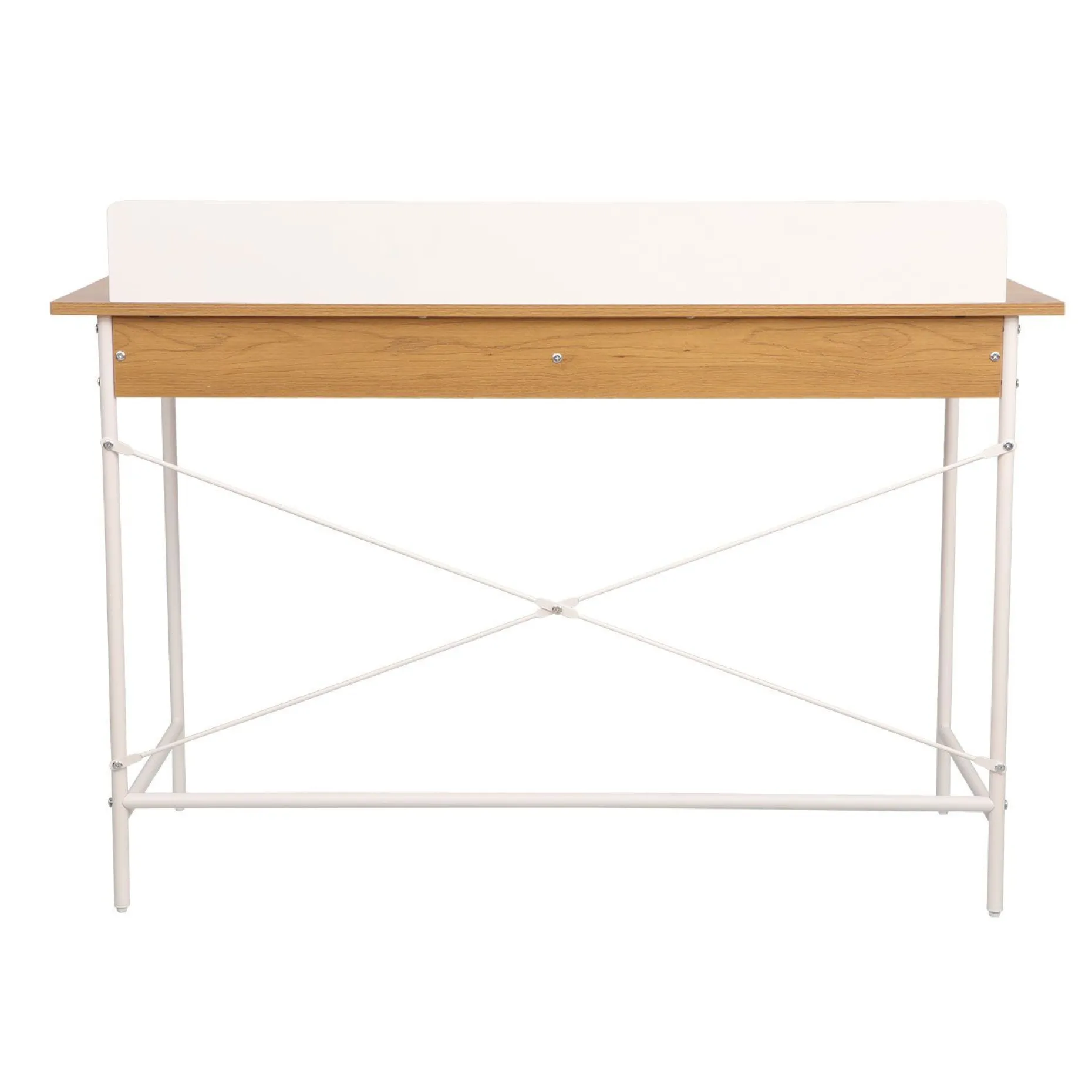 Skrivebord HOME4YOU Ferdie 120x48x88 cm ask/hvit