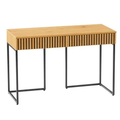 Skrivebord HOME4YOU Hampton 120x50x79 cm melamin med eikebark