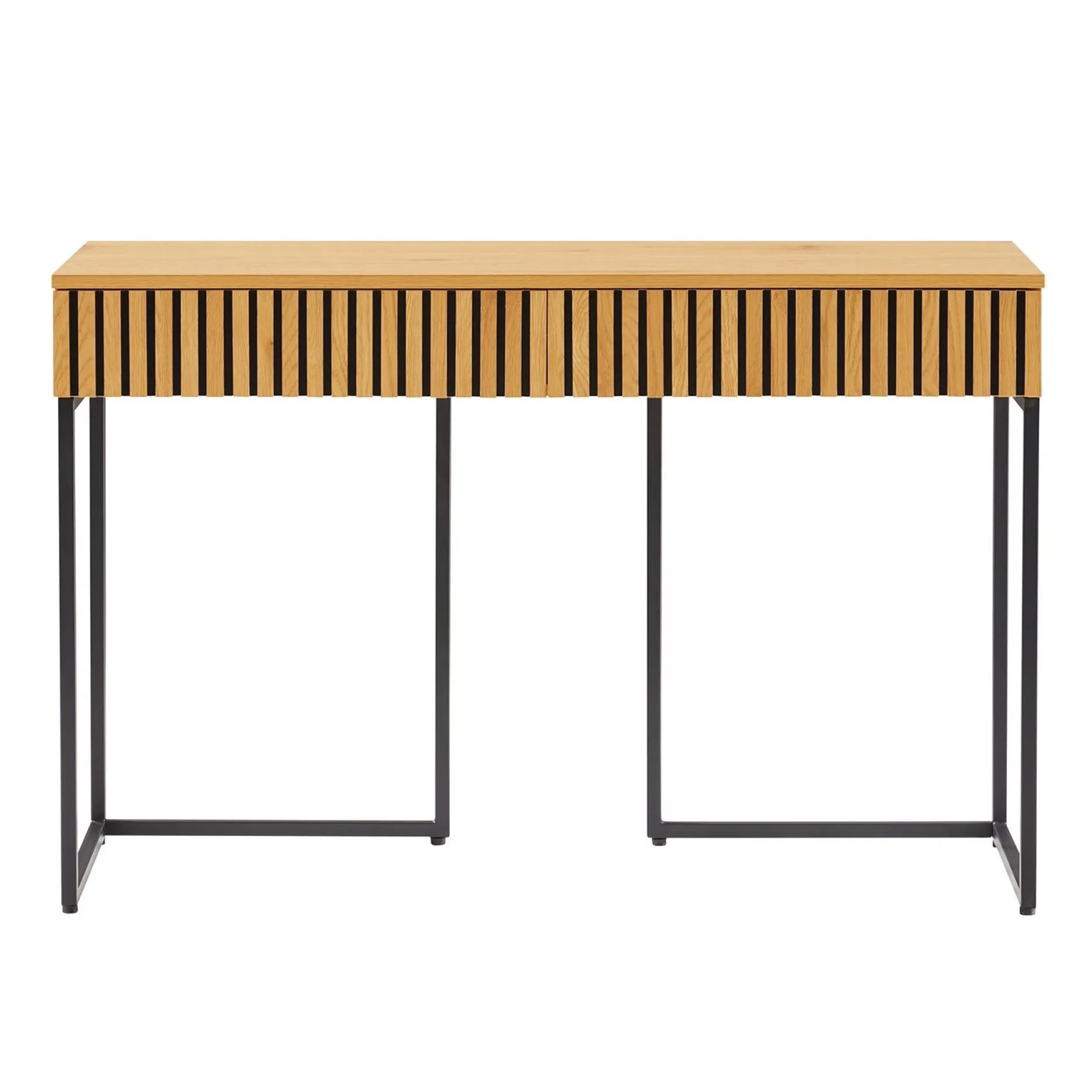 Skrivebord HOME4YOU Hampton 120x50x79 cm melamin med eikebark