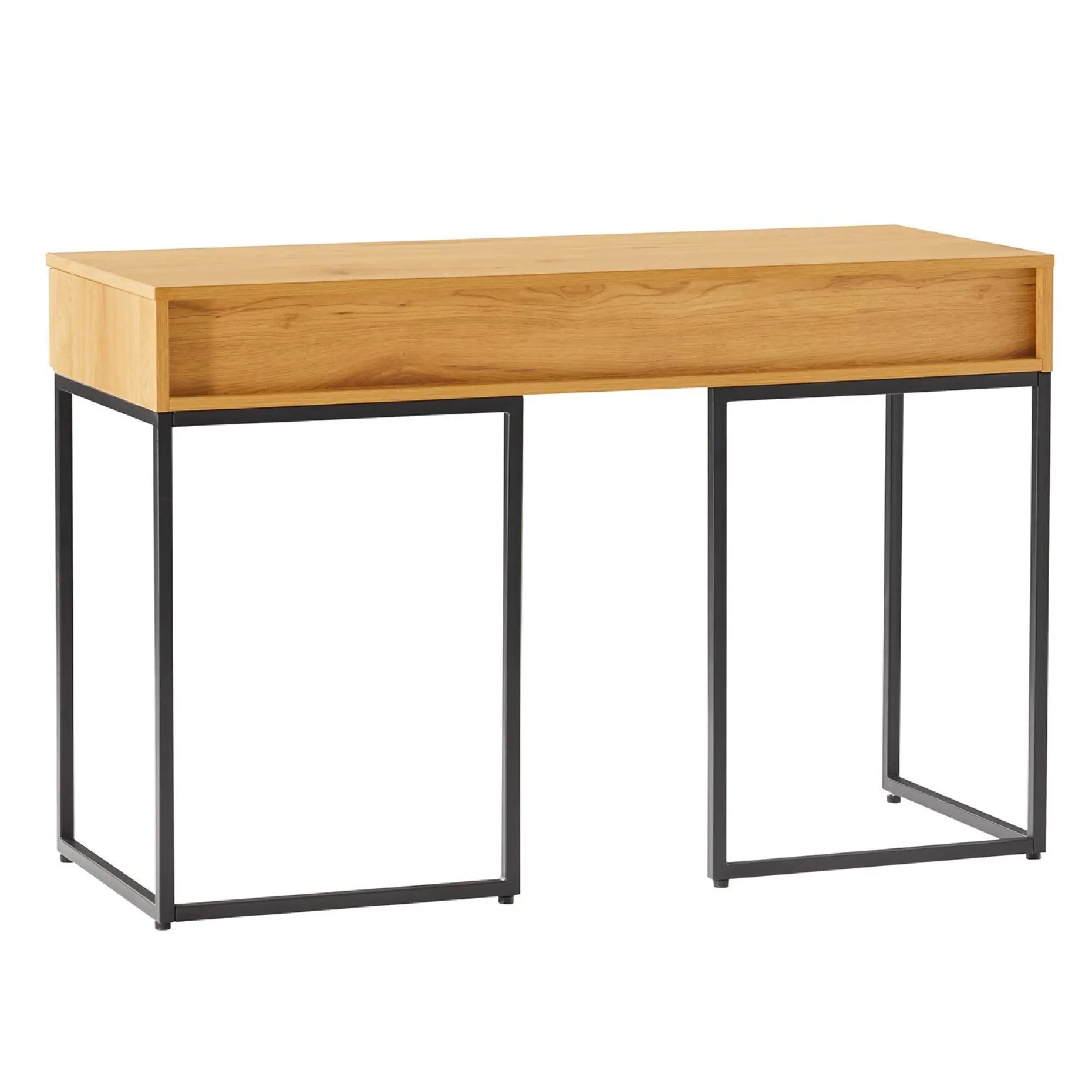 Skrivebord HOME4YOU Hampton 120x50x79 cm melamin med eikebark