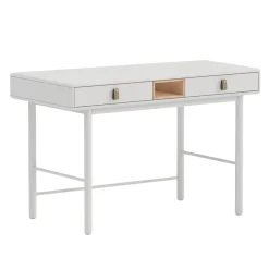 Skrivebord HOME4YOU Iris 120x60x75 cm hvit