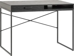 Skrivebord HOME4YOU Seaford 110x45x75 cm svart