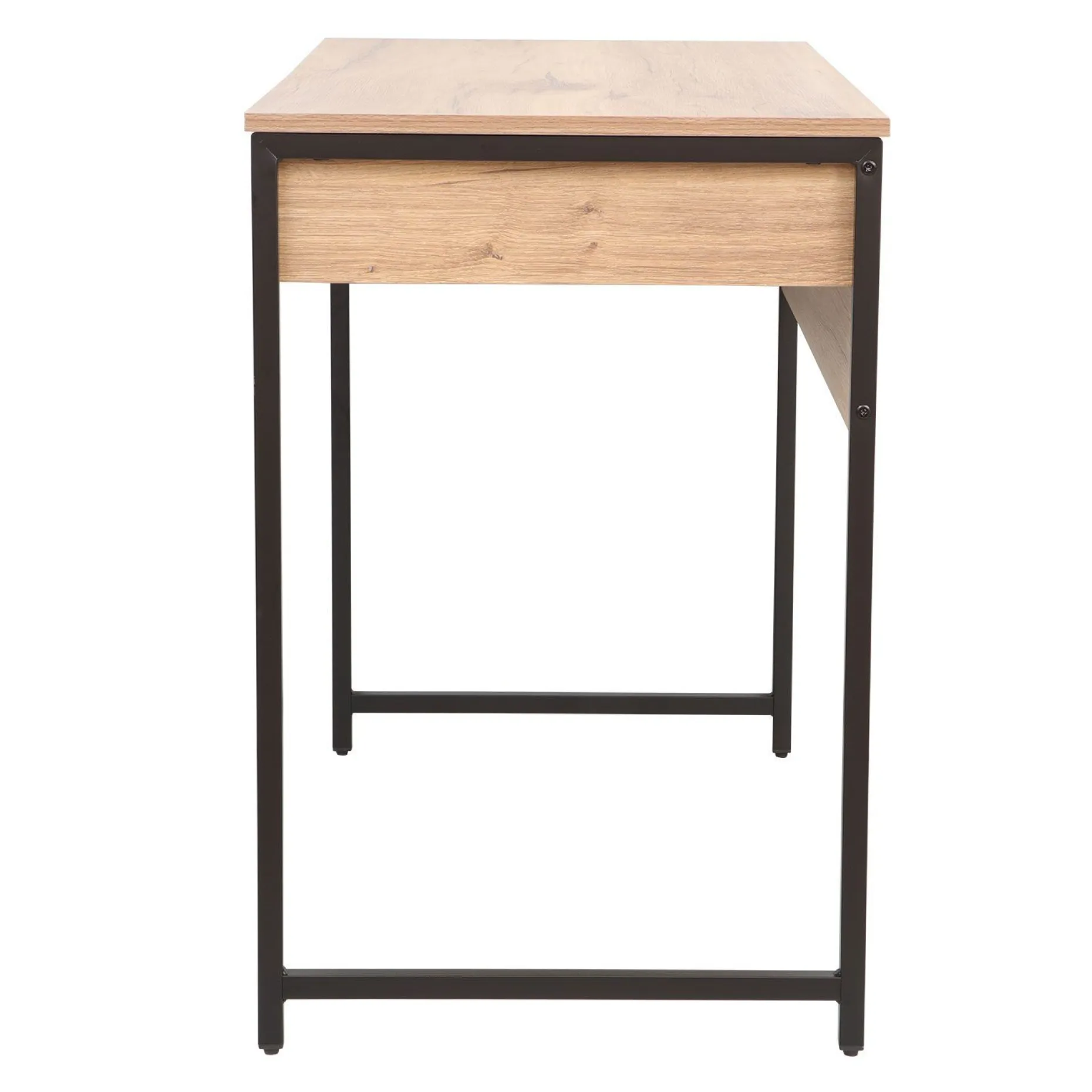 Skrivebord HOME4YOU 100x50x76 cm rustikk/svart