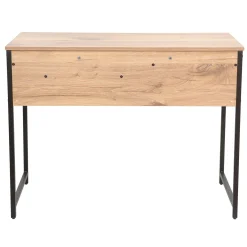 Skrivebord HOME4YOU 100x50x76 cm rustikk/svart
