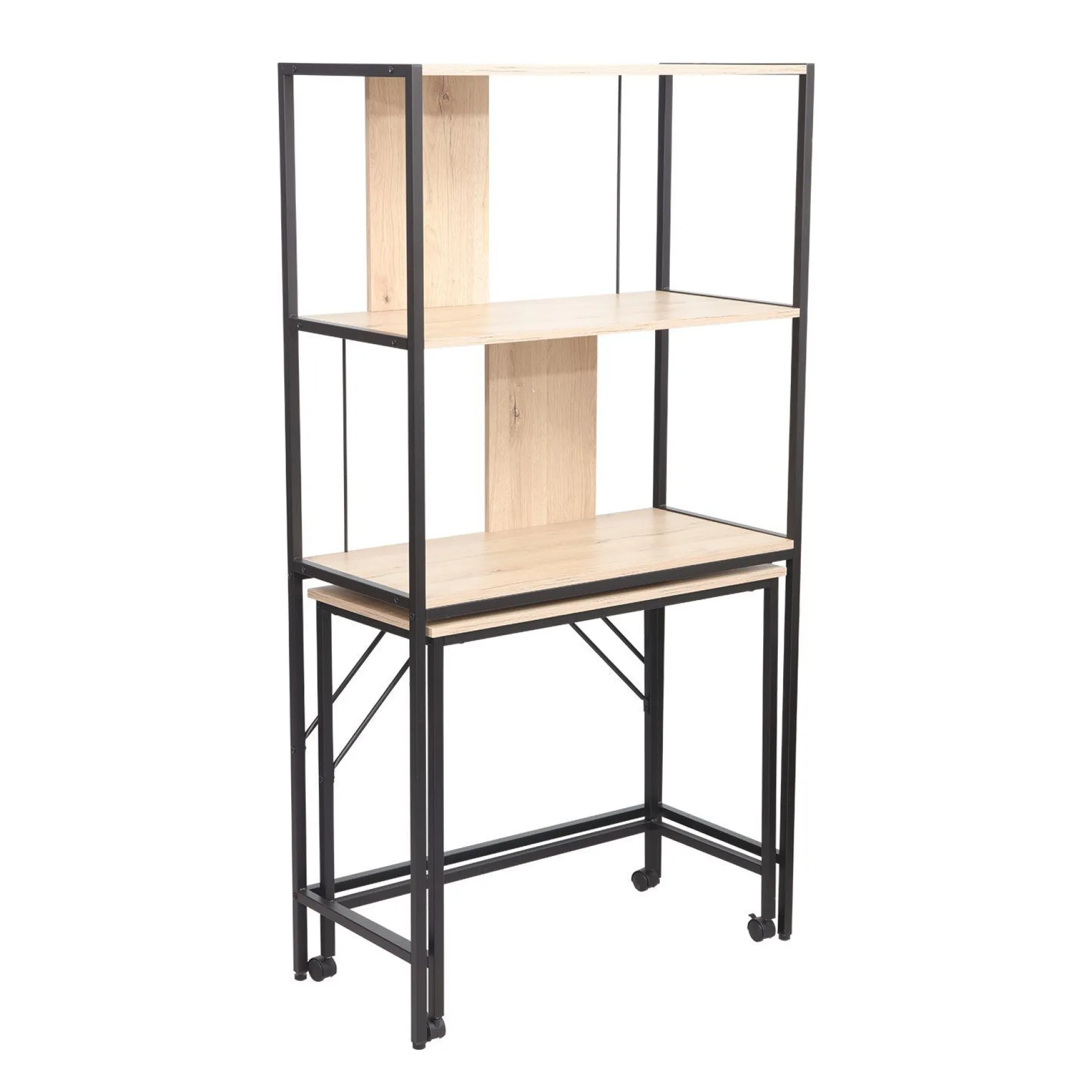 Skrivebord/hylle HOME4YOU Lester 84x40x160 cm melamin