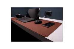 Skrivebordsmatte Desire2 Vegansk Lær 400x900mm Brun